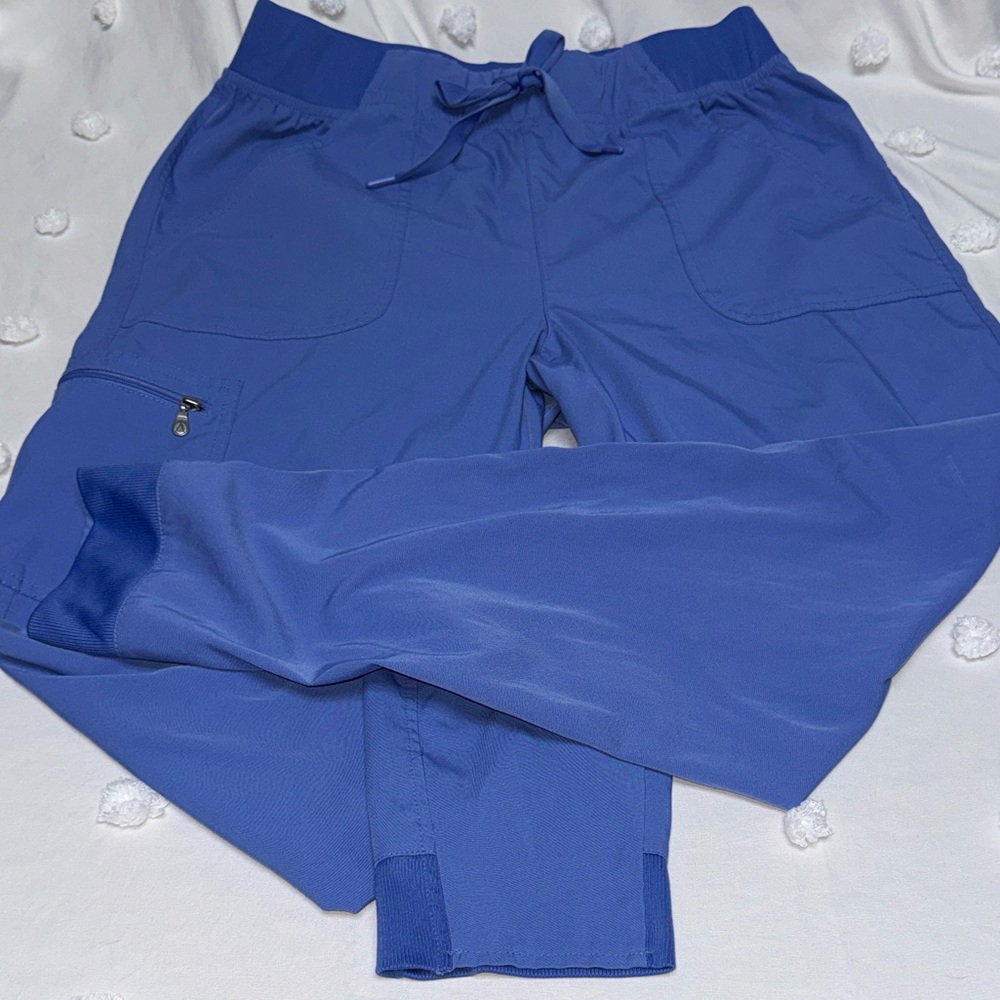 Adar scrub pants Ceil Blue Cargo Yoga Jogger size XL size 18/20